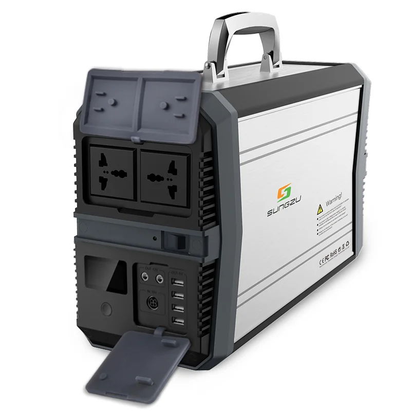 Portable Power Station 1000Wh Solar Generator 1000 Watts Home Camping Emergency Power Supply Rechargeable 18650 Battery