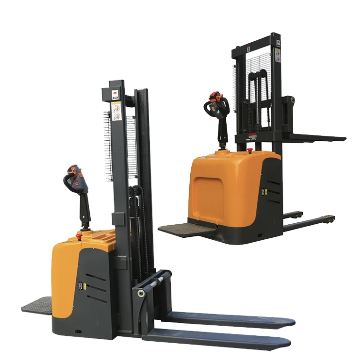 Shanding CDD2030 Load 2 Ton Standing Electric Pallet Stacker Forklift by 24V 120AH Lead Battery