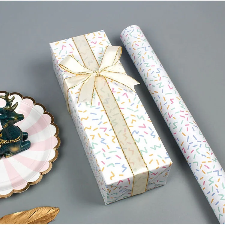 Stock Christmas Gift Decoration China Manufacturer Cmyk Printing Boutique  Kraft Wrapping Paper by Roll - China Gift Paper, Wrapping Paper