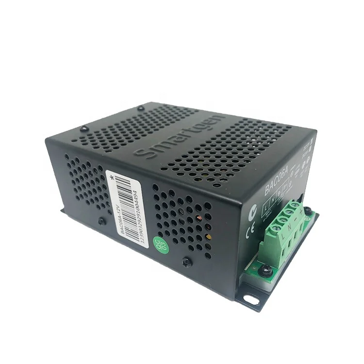 Smartgen Generator Genset Spare Parts Auto 12v Battery Chargers 24 V 6A BAC06A with Floating Charge