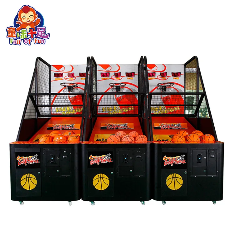 Pop Coin Operated  a Shot Basketball Game Three Stage Game Mode Indoor Commercial Basketball Arcade Game Machine