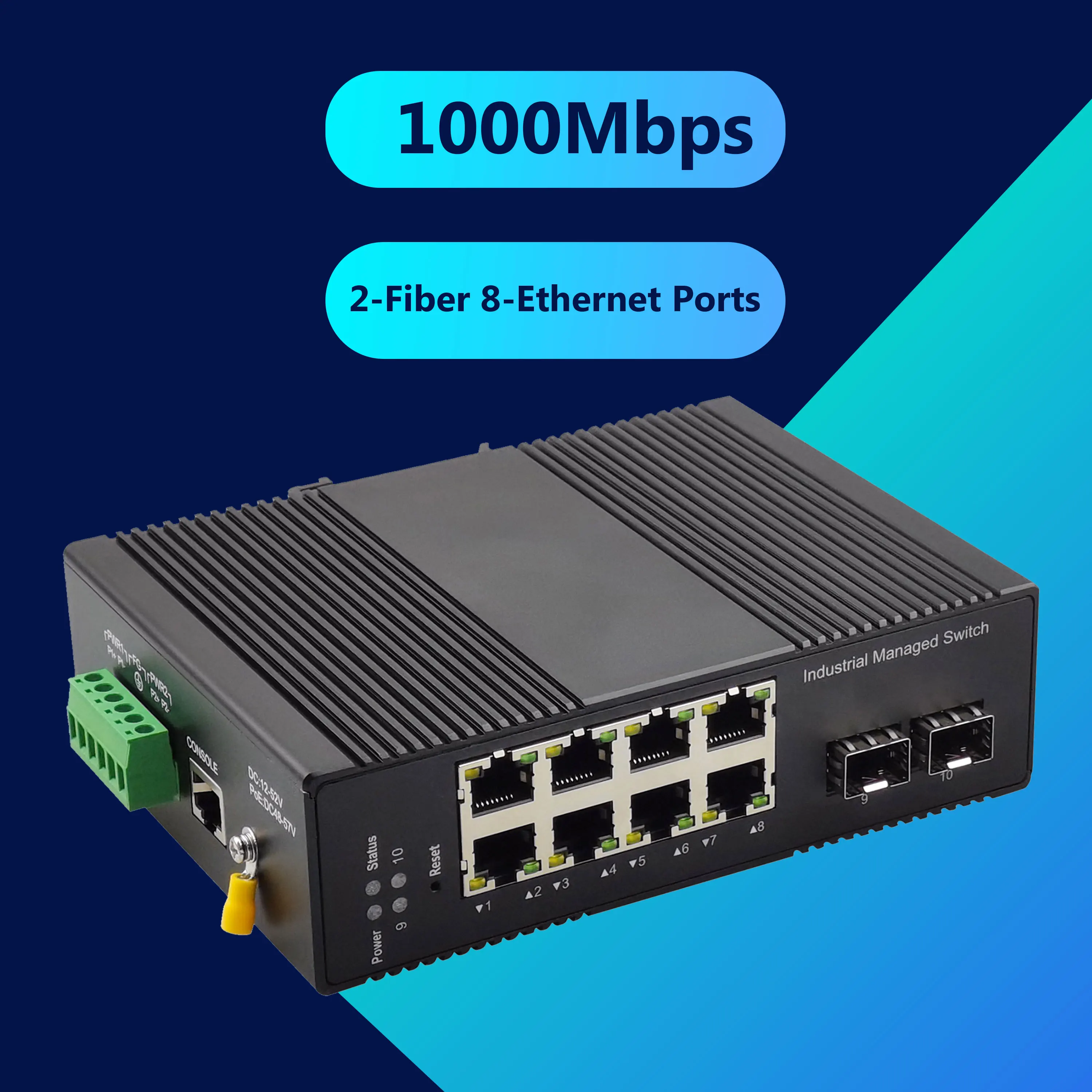 Advanced L3 Lite Features Dual Fiber Uplinks High-Port-Count Managed PoE Switch for Large Scale Deployment