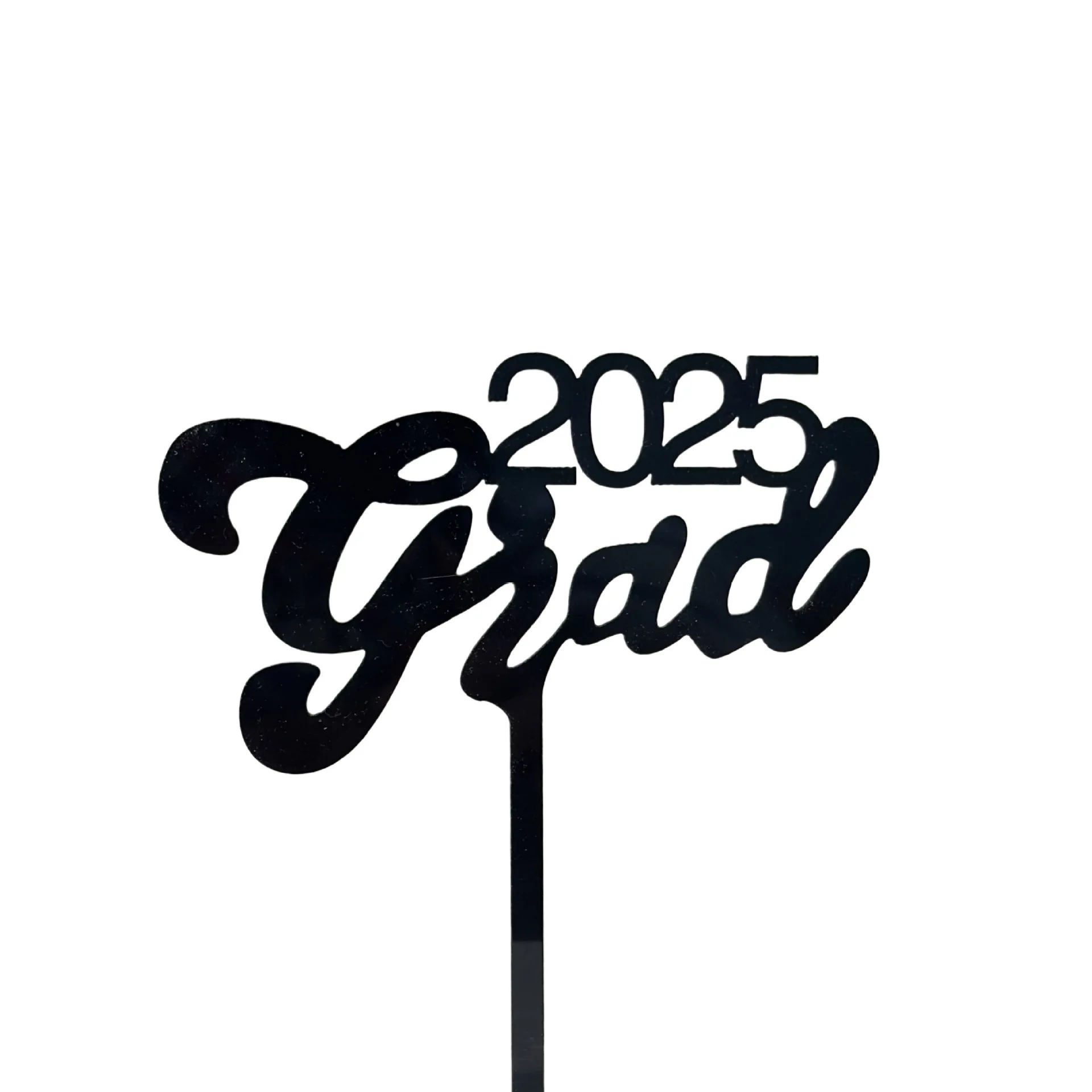 Topper Per Torta Congrats Grad In Acrilico Dorato – Decorazione Per Festa Di Laurea, Riutilizzabile E Di Qualità Alimentare, 5,7 X 5,9 Pollici