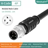 M12-A-4 male straight