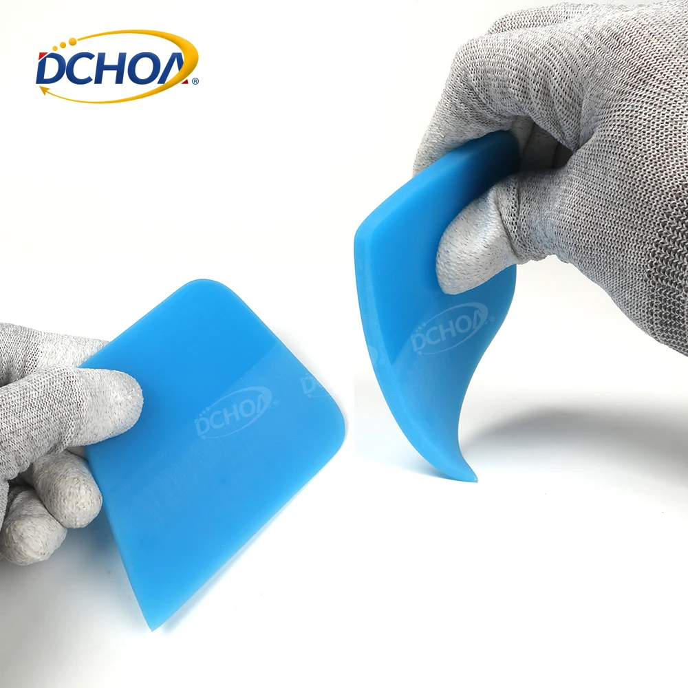 Scratch-free Window Tint Tool Blue Blue Rubber Squeegee For Window Tint & Vinyl Wrap Installation – Scratch-Free, 13x5x0.5cm, Professional Tool Blue Car & Truck Window Wraps - Foto 5