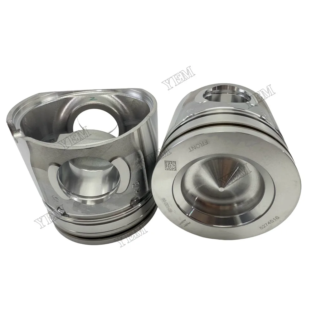 Piston Kit 5174516F 4931041 3920691L Fit for Komatsu 6D107 Engine 6