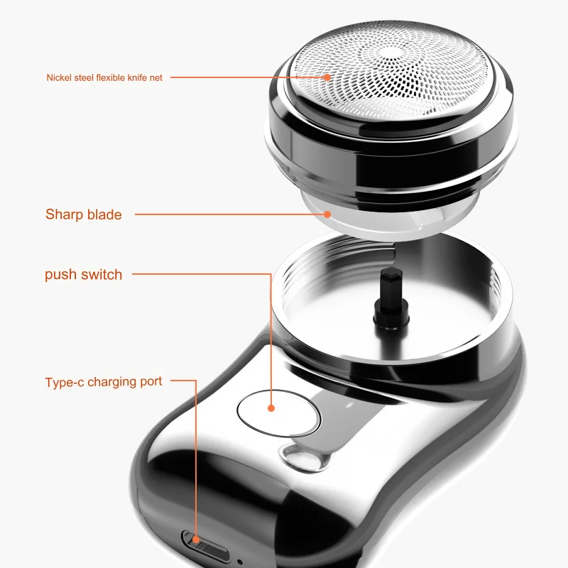 Pearl Max Upgrade Electric Razor for Mini Shave Portable Electric Shaver Pocket Size Portable Outdoor Smart Battery Tool