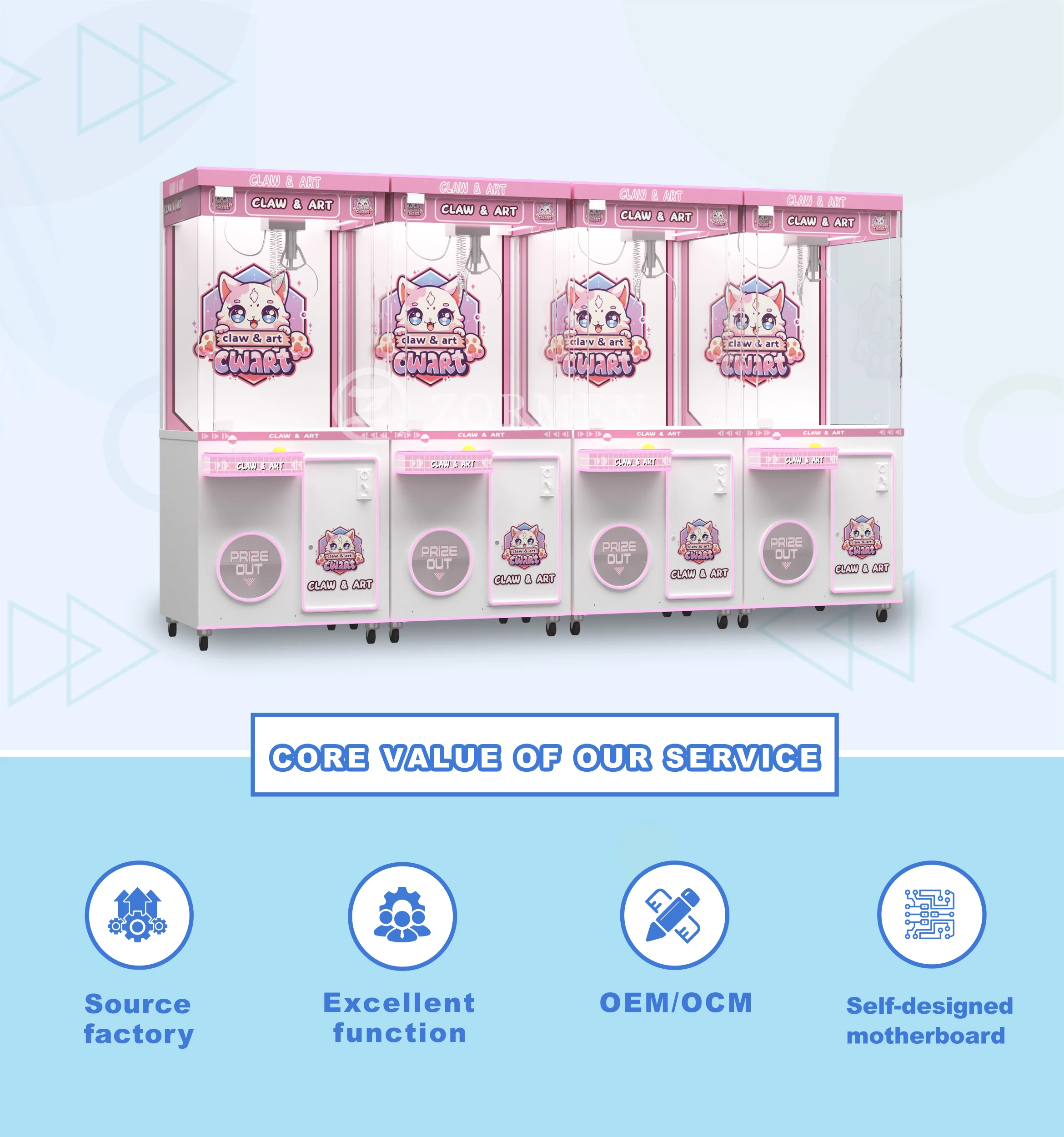 Indoor Coin Operated Mini Claw Machines for Sale Table Top Claw Machine Claw Crane Machine