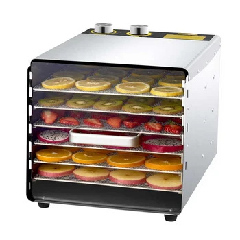 Small 6 Trays Stainless Steel Entry Level Fruit Dryer Food Dehydrator