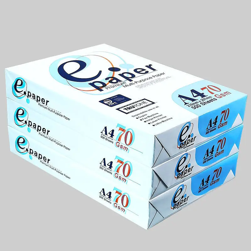 A4 White Office Copy Paper A4 Multipurpose Copy Paper 80gsm Photocopy Paper A4 Size 70gsm 80gsm