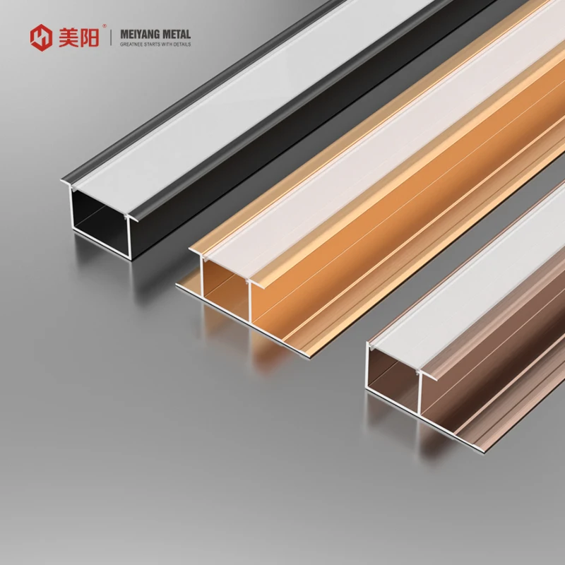 Factory price aluminum tile trim profile Staircase edge nosing decorative led strip metal LED tile trim