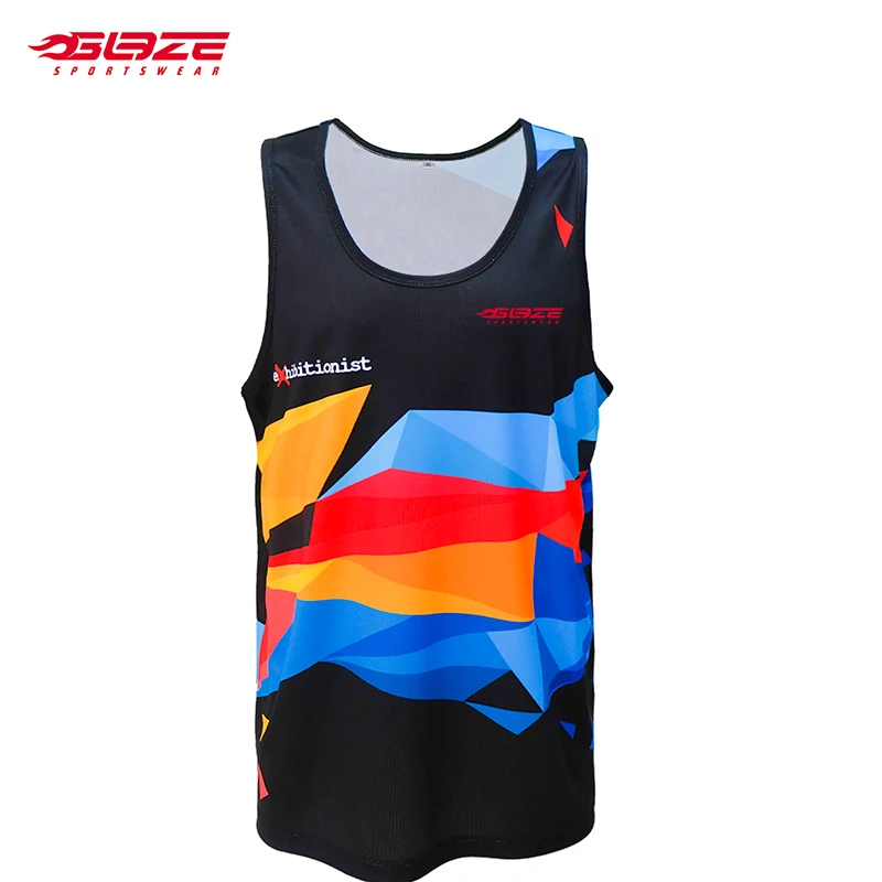 Design Running Singlets No MOQ Custom Wholesale Sublimated Running