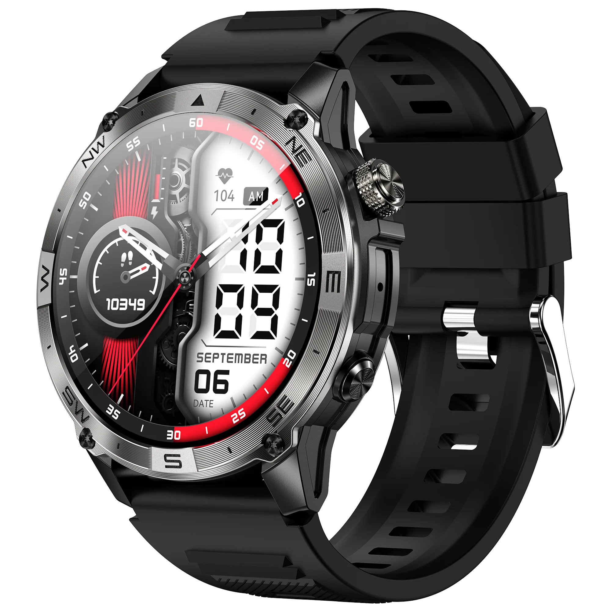VALDUS NFC GPS Heart Rate Monitor Smartwatch Inch AMOLED Round Screen  Waterproof IP68 Bluetooth Call VG40 PRO Smart Watch - Main Image