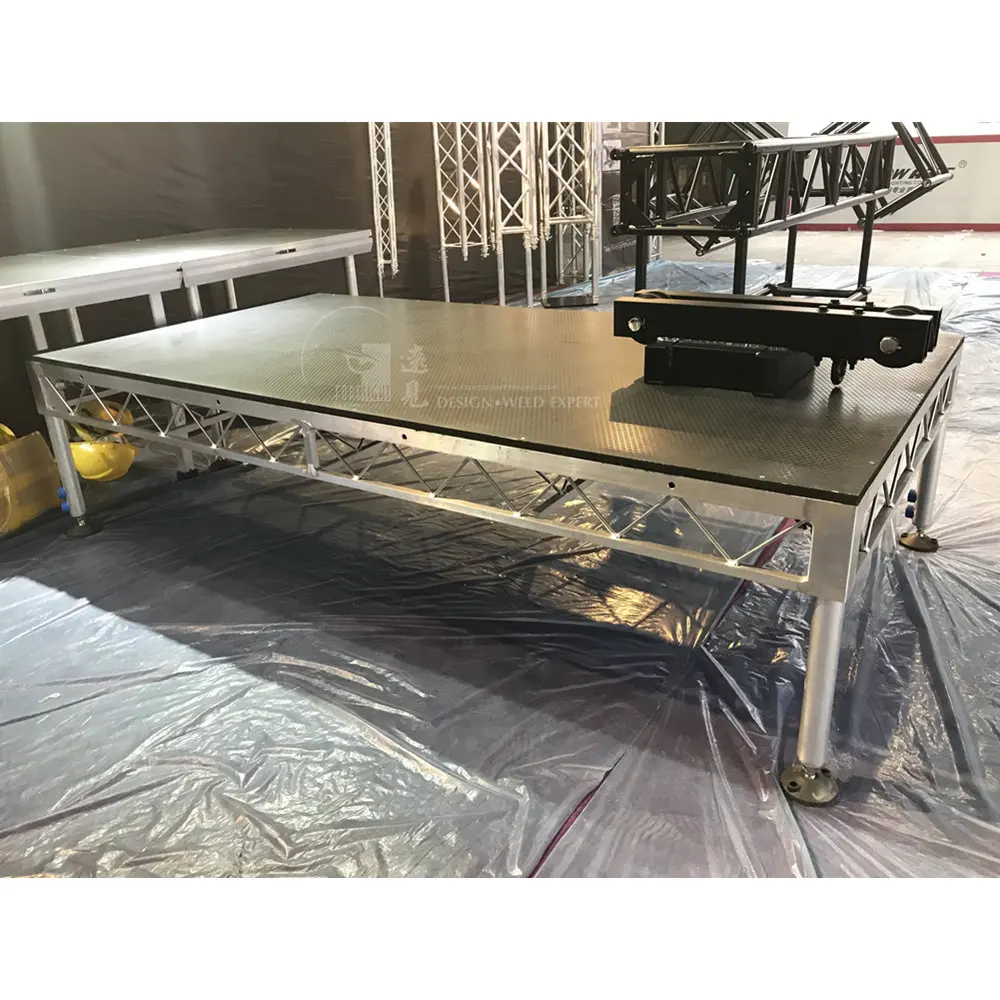 Stage Covering Roof Truss with Portable Stage for Sale