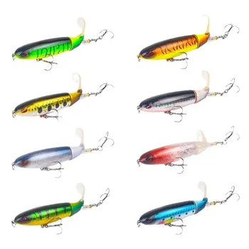 Luya Hard Plastic Artificial Fish Bait Surface Tractor Pencil Propeller Freshwater Bottom Fishing Gear for Carp & Pike – Pencil – view 3