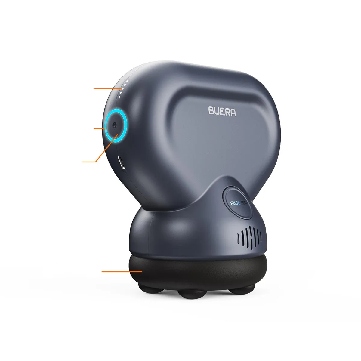 Black 5 Speed Physical Therapy Vibration Sport Massager 16mm Deep