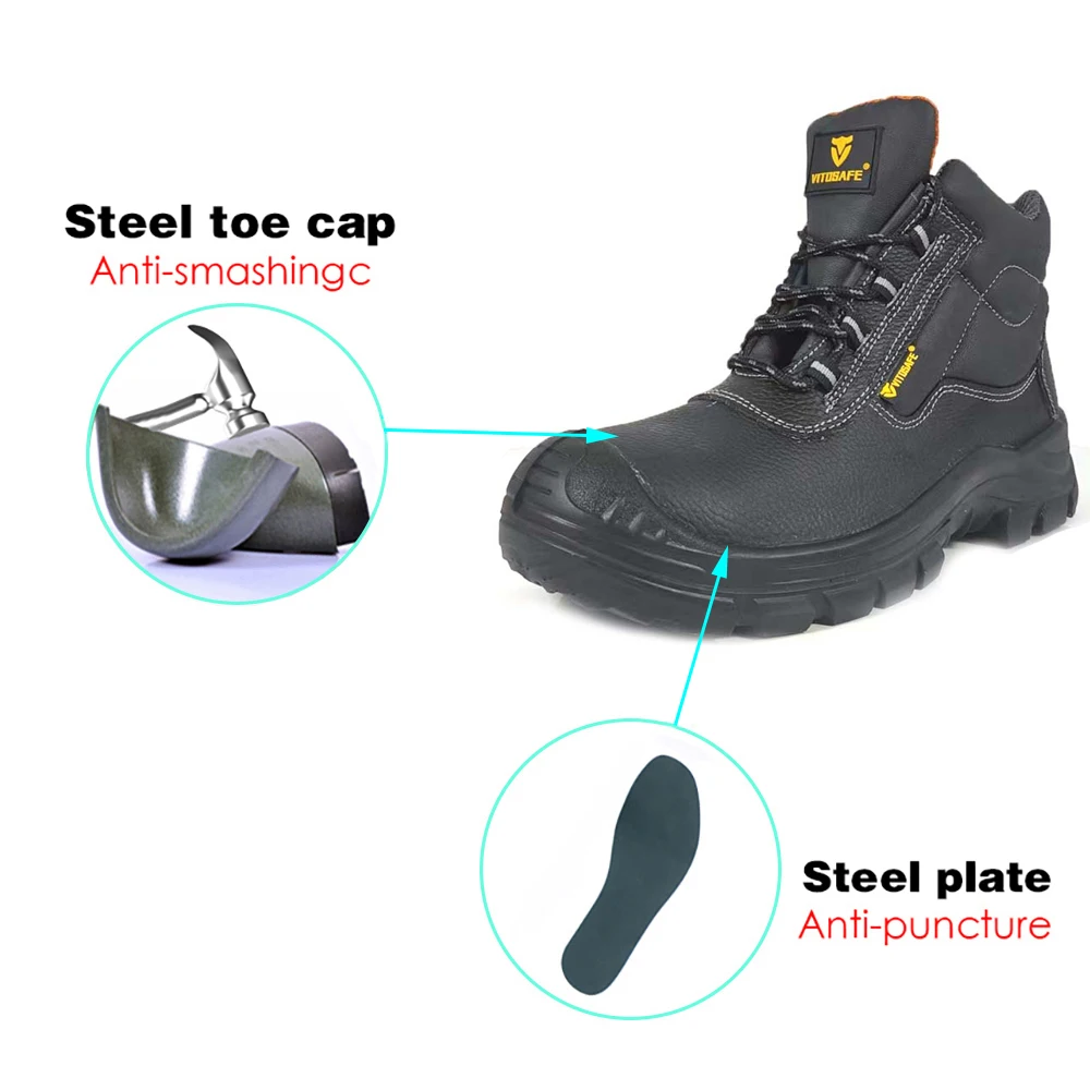Security High Quality Electrician Work Oil Slip-resistant Diabetic En345 Rubber Soft Sole Safety Shoes  Boots for Workers
