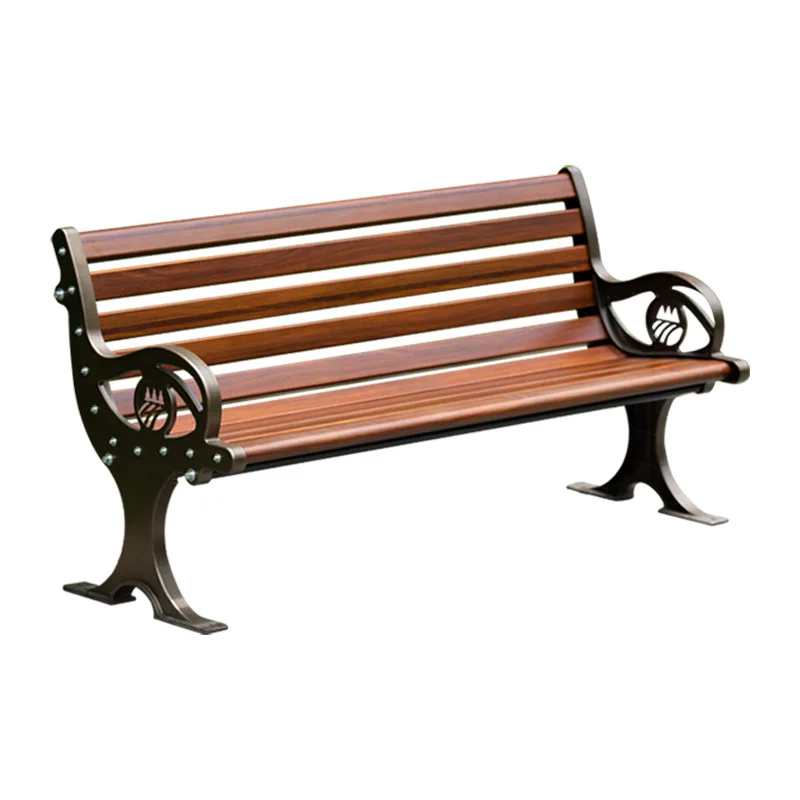 High quality competitive price wood bench furniture outdoor sitting bench street bench with backrest