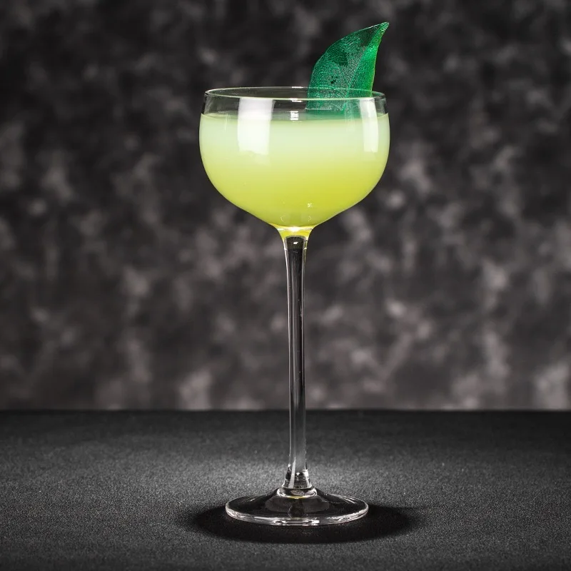 150ML Ultra-Thin Crystal Transparent Long Stem for Coupes Unbreakable Modern Minimalist Customized Color Glass
