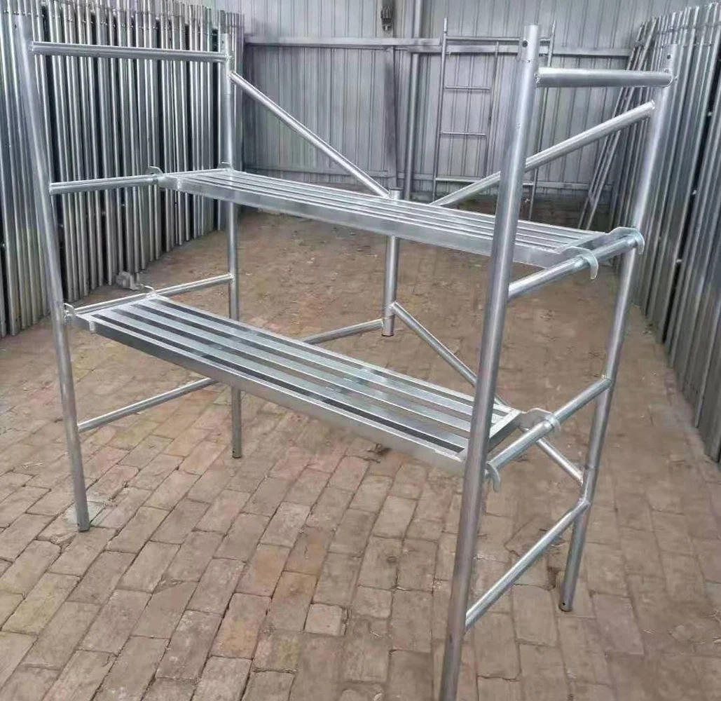 1.5m Portable Ladder Frame Scaffold h Frame Scaffolds Mobile Steel Folding Quick Scaffolding for House Painting