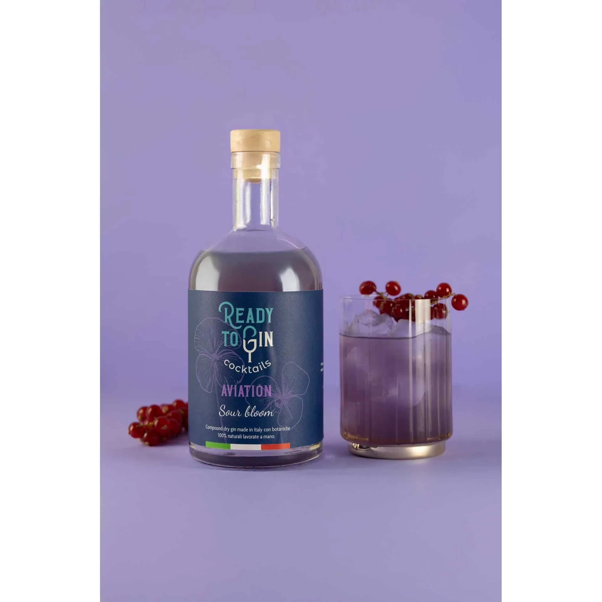 Ready To Gin Aviation Sour Bloom 700ml Violet Cocktail Ready To Drink