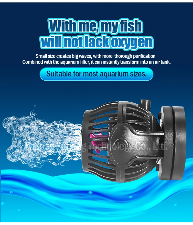Jecod Jebao MOW Series 6-50W Quiet Freshwater Wave Making Pump Modern Frequency Conversion Plastic Fish Tank Accessories