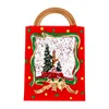 Bolso pequeño rojo-coche y árbol-7,5 cm * 4cm * 11,5 cm