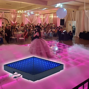 Dance Floor Light Magnetic Led Dance Floor Wedding Club 3D Interactive top light dance floor