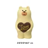 Ours blanc d'amour au chocolat