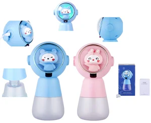 Portable Rechargeable Cartoon Cute Hand Sterilizer Touchless Foam Soap Dispenser for Kids Household Use