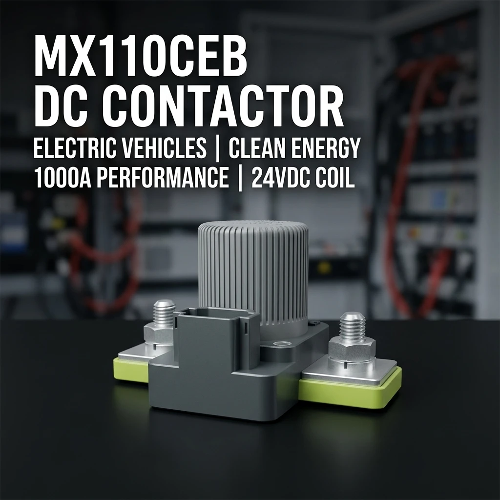 คอนแทคเตอร์หลักแบบปิดผนึกด้วยเซรามิก รุ่น MX110CEB สำหรับ Sensata-Gigavac กระแสไฟฟ้าสูงสุด 1000 A, แรงดันไฟฟ้ากระแสตรง 24 VDC, แรงดันไฟฟ้ากระแสตรงสูงสุด 800 VDC ใช้งานได้นานพิเศษสำหรับอุปกรณ์ทางการแพทย์