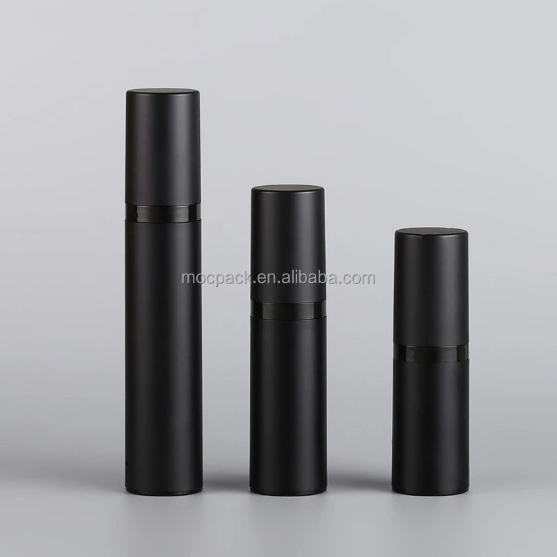 product new design 15ml 20ml 30ml 50ml matte black airless lotion pump bottle airless fine mist sprayer bottle-27