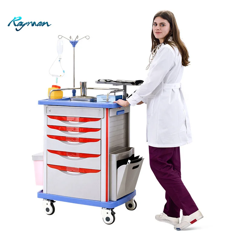 Больничная Тележка из нержавеющей стали медицинская тележка с