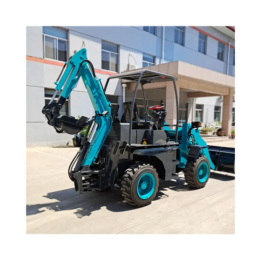 China New Backhoe Loader Excavator Cheap Equipment Heavy 4x4 Backhoes Loader