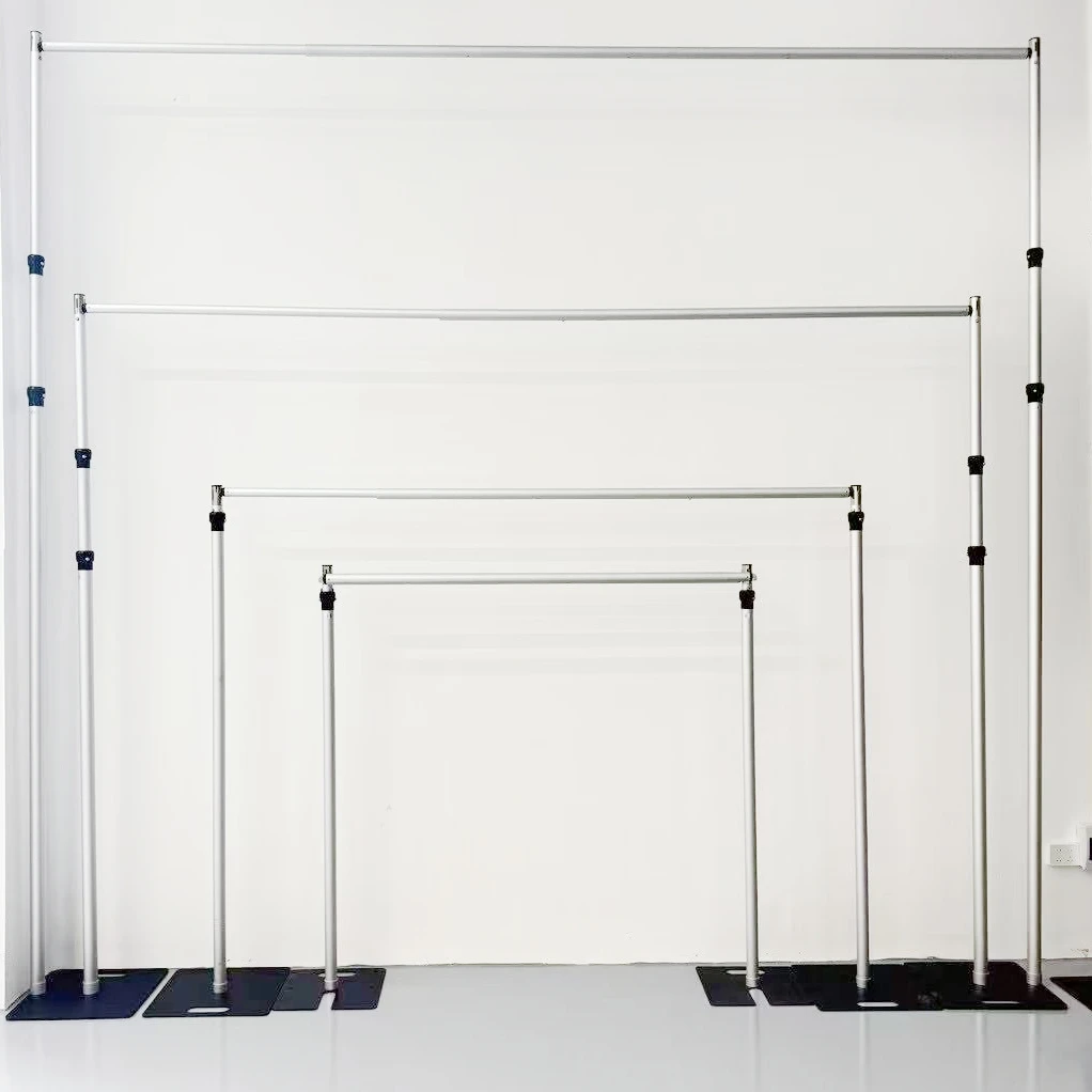 3x3M Aluminum Alloy Pipe and Drape Stand Adjustable Backdrop Stand for Photography Wedding Decoration Show Booth Display Stand