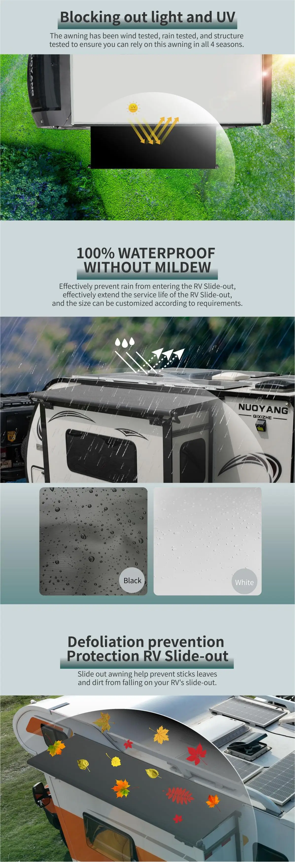 Modular RV Slide Out Awning Kit - Durable & Easy Install