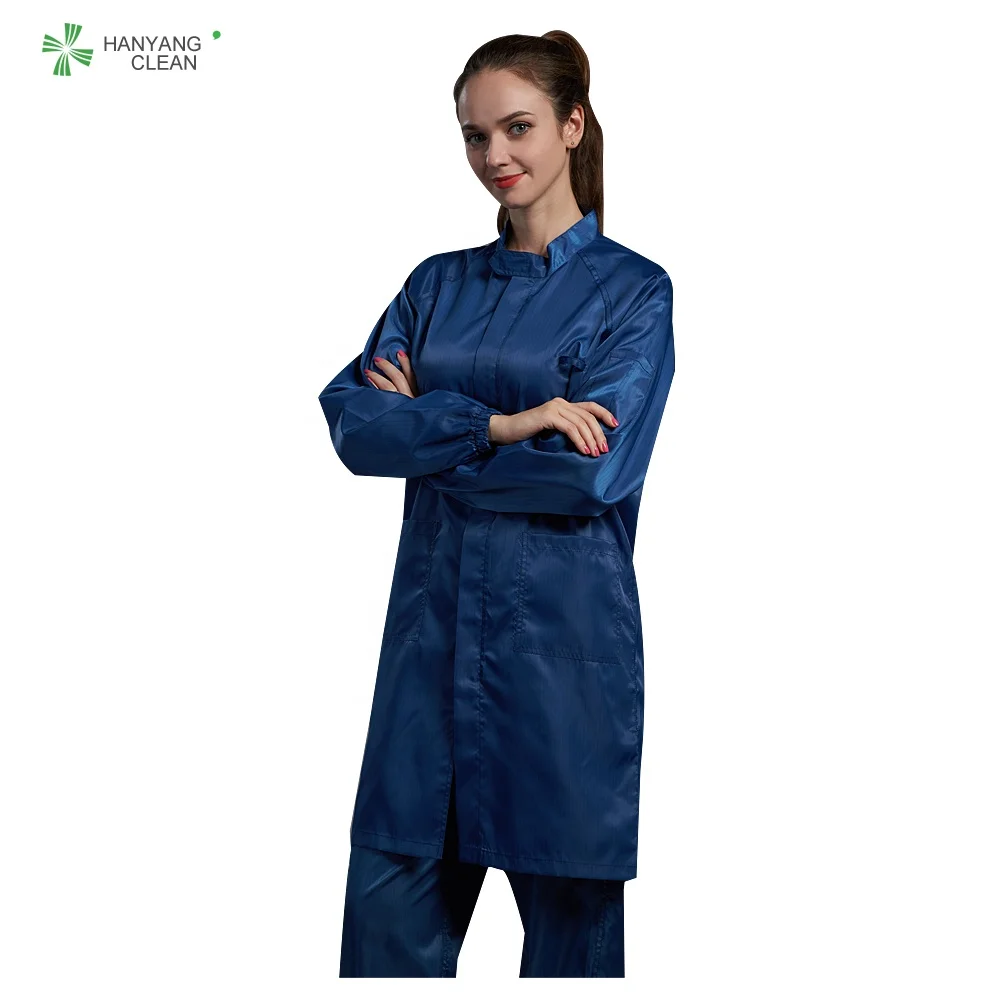 
hot sale cleanroom antistatic suit esd clothing workwear smock gown 