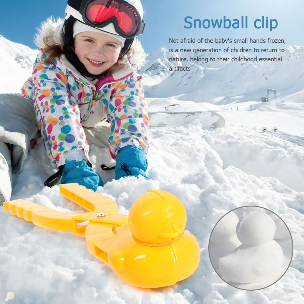Cartoon Lovely Duck Shaped Snowball Maker Clip Children Outdoor tov7 