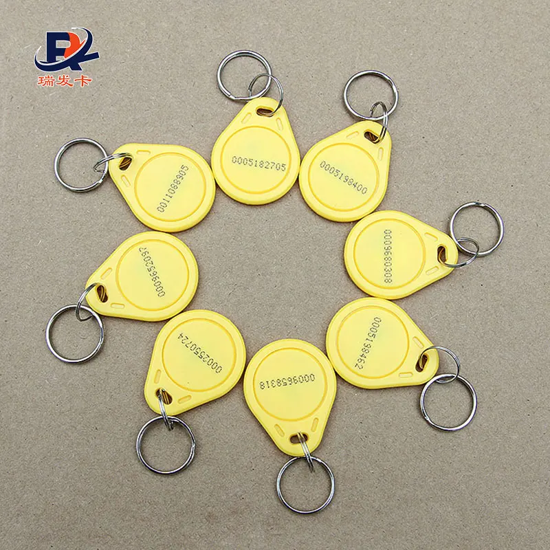 Lot De 100 Badges RFID 125kHz TK4100 Gris - Porte-clés Proximité