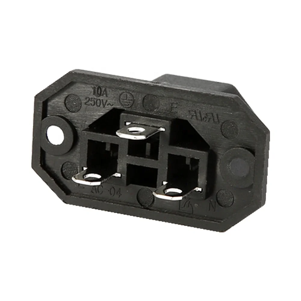 IEC 320 C13 Panel Mount Plug Adapter Power Connector Socket