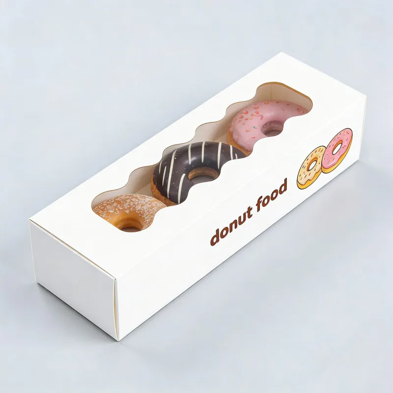 High Quality Food Grade Bakery Donuts Drawer Box Biodegradable Cheap Price Egg Tarts Dessert Packaging Hot Sale Cookie Paper Box