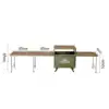 Outdoor box with 3 tables-green