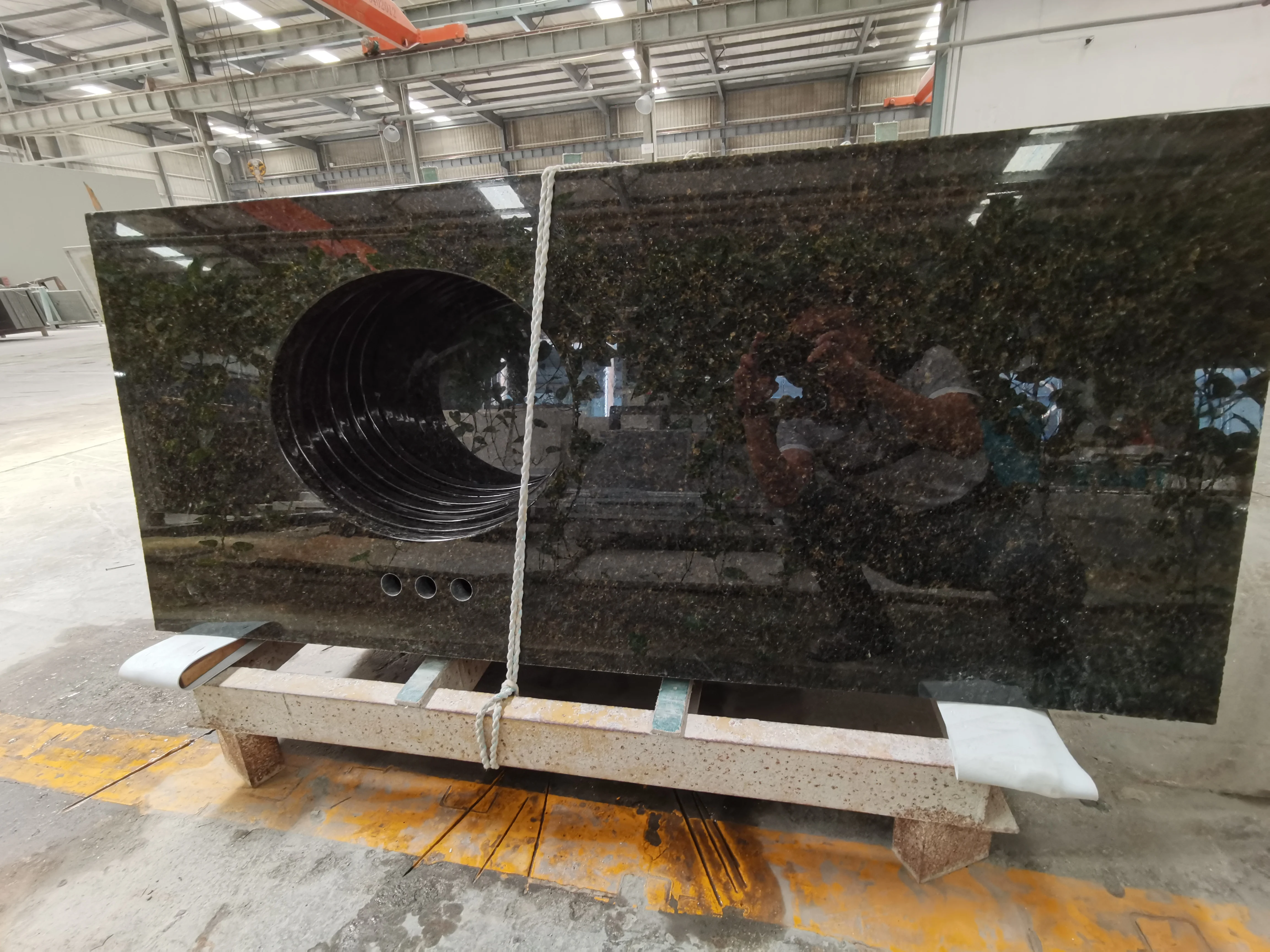 Cut to Size Brazilian Exotic Stone Cosmos Golden Black Natural Granite Kitchen Countertop Bar Top Dinning Table Luxury Granite