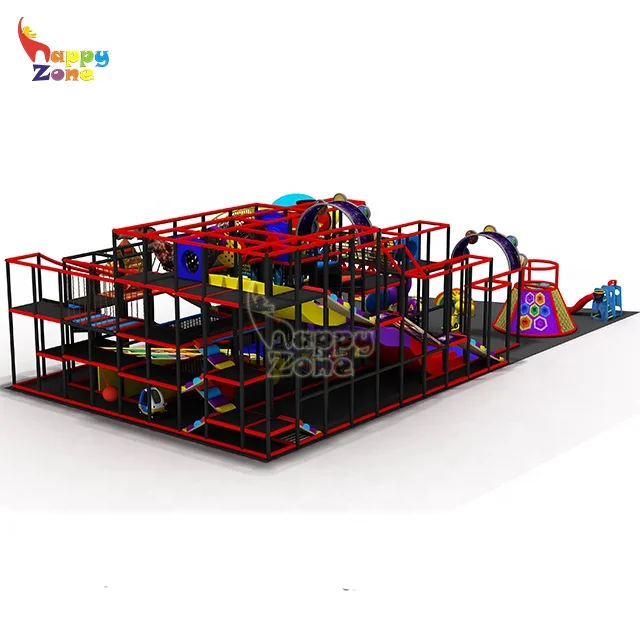 Fun Kids Space Theme Indoor Playground Equipment Areas for Children in Hall