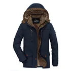 Coats Coat Windbreaker Thick Plus Size Parka Coats Winter Warm Jacket Men Fleece Coat Long Parkas