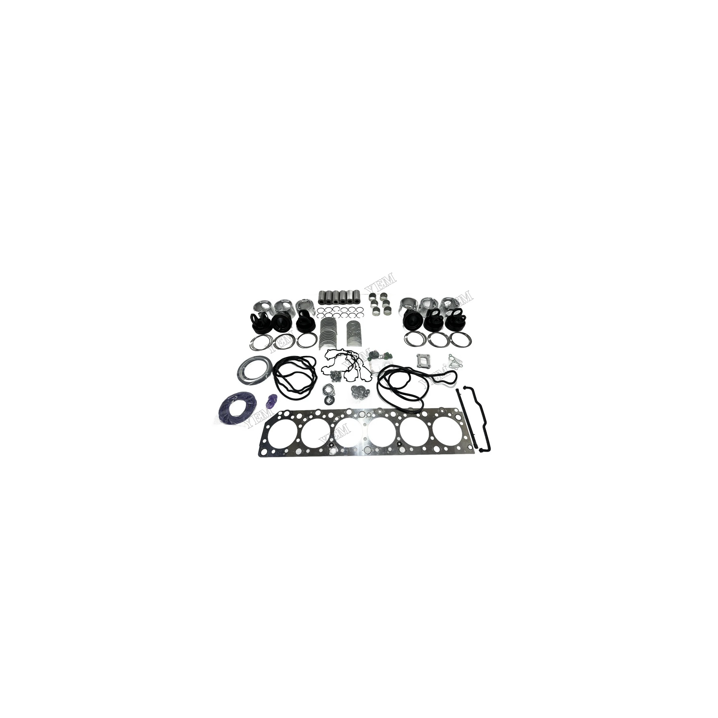 Rebuild Kit With Cylinder Gaskets Piston Rings Bearings Compatible for Volvo D12D Engine Parts for Sale