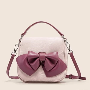 2026 Fashion PU Bow Pouch Cross-Body Shoulder Bag Lightweight Waterproof Large Capacity Portable Female Autumn/Summer Collection
