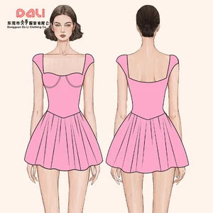 2026 New Arrival Luxury Women's Casual Dresses High Quality Summer Collection Custom Wholesale Low MOQ Woven Lace Decoration