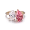 real solid 18k gold lab diamond ring