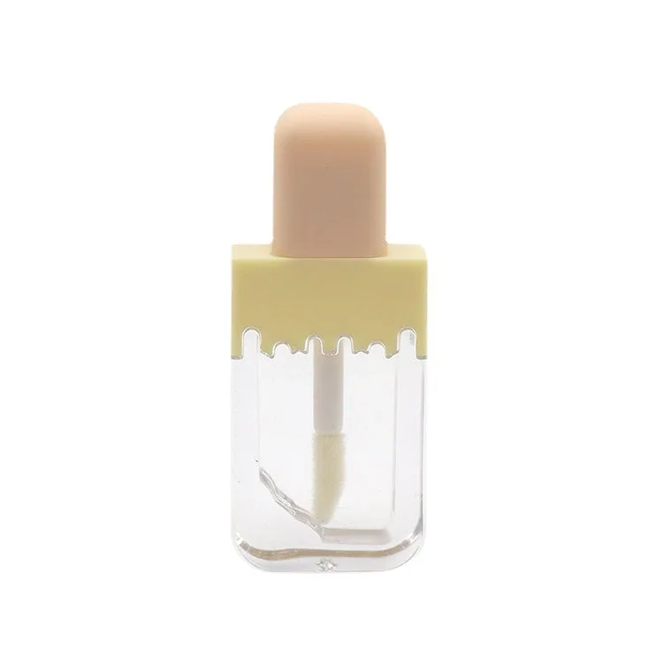 Bouteille en plastique vide pour crème glacée, 3.5 ml, pour brillant à lèvres, emballage cosmétique